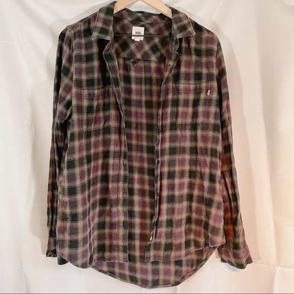 Vans Tops - Vans Button Down Plaid Shirt